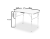 Mesa Dobrável Alumínio 90×60 Cm Vira Maleta 695838 Palisad