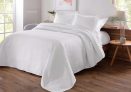 Colcha Cobre Leito Matelado Liso Queen Decorella Cor Branco