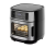 Fritadeira Elétrica Sem Óleo Forno Air Fryer 12l 1800w Wap Airfry Oven Digital Com Cesto 4,5l E 2 Grelhas Com Duplo Revestimento Antiaderente Graystone, Bandeja E Porta Removível, Inox, 12 Litros 127v