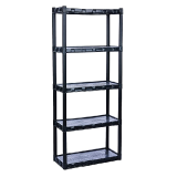Estante Plástica Preta 5 Prateleiras Agraplast 872