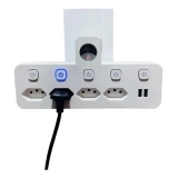 FILTRO DE LINHA ADAPTADOR DE 4 Tomadas 2 ENTRADAS Usb