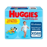 Fralda Huggies Tripla Proteção XG – 66 Unidades