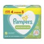 Lenço Umedecido Pampers Aloe Vera com 192 unidades