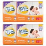 Fralda Pom Pom Protek Derma Hiper com 344 unidades – Tamanho M