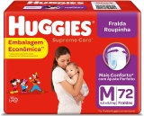 Fralda Huggies Supreme Care Roupinha M – 72 fraldas