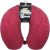 Fibrasca My Travel Travesseiro de Viagem, Vermelho (Bordô), Formato “U” Anatomico Cervical, Altura 9 cm