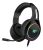 Fone de ouvido over-ear gamer Havit H2232D preto com luz rgb LED