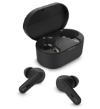 Fone de ouvido sem fio TWS Philips TAT1108BK/00 – bluetooth com microfone, formato em haste, IPX4, energia para 15 horas totais e na cor preto