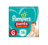 Fralda Pampers Pants Ajuste Total G 16 Unidades