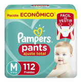 Fraldas Pampers Ajuste Total Pants M 112