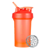 Garrafa coqueteleira clássica V2 da BlenderBottle, para shakes de proteína e pré-treino, 590 ml, coral