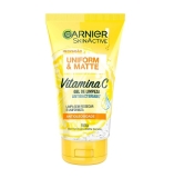Gel de Limpeza Facial Antibacteriano Garnier Uniform & Matte Vitamina C Antioleosidade, 150ml