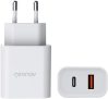 Geonav Carregador Universal Ultra Rápido Duo, 1 X USB-C Power Delivery 20W, 1 X USB Quick Charge 18W, CH20PDQC, Branco