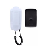 Interfone Porteiro Eletrônico Intelbras Ipr 1010 Completo Cor Branco Bivolt