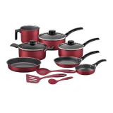 Jogo De Panelas Turim 10 Peças Vermelho Tramontina