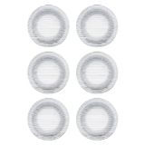 Jogo Pratos Fundos, Diamante, 6 Peças, Incolor, Duralex