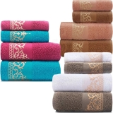 Jogo de Toalhas 4 Peças Banhão Gigante + Rosto Marcotex 100% Algodão – Siena