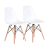 Jogo de Cadeiras Pé Palito Assento Branco – EAM-BR1 AC Comercial