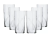 Jogo de Copos de Vidro 300ml 6 Peças Nadir – Brisa