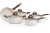 Jogo de Panelas 5 Peças Ceramic Life Granada com Fundo de Indução Brinox – Vanilla