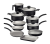 Jogo de Panelas Tramontina Turim em Alumínio com Revestimento Interno e Externo em Antiaderente Starflon Max Preto 10 Peças