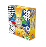Jogo de Tabuleiro 4 Jogos em 1 Damas, Trilha, Ludo e Resta 1, GGB Plast, Multicor, 1045
