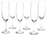 Jogo de Taças para Espumante de Cristal 220ml – 6 Peças Haus Sense
