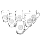 Jogo de Xícaras de Café 230ml em Vidro Coffee Time – Casambiente XIVI012