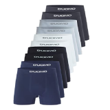 Kit 10 Cuecas Boxer Microfibra, Duomo, Masculino