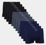 Kit Cuecas Boxer RP Basic Com 12 Peças