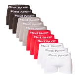 Kit Com 12 Cuecas Masculina Boxer Em Poliéster Red Nose
