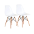 Jogo de Cadeiras Pé Palito Assento Branco – EAM-BR1 AC Comercial