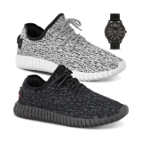 Kit 2 Tênis Masculino Caminhada Academia Easy + Relógio