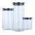 Conjunto de Potes de Vidro 3 Peças 300 mL / 1000 mL / 1500 mL – Casual Home