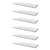 Kit 6 Prateleiras 50×20 MDF Branco com Suporte Flutuante Invisível