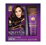 Kit Koleston Tinta de Cabelo Castanho Escuro 30 e Tratamento Condicionador Toque de Cor Chocolate 200ml