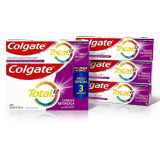 Creme Dental Colgate Total 12 Gengiva Reforçada 90g 3 unid, Colgate