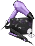 Kit Viagem Essenza com Mini Secador Bivolt 1000W dobrável Mini Prancha de Viagem 20W Espelho e Bolsa para Transporte – EB052, Multilaser, EB052, Roxo