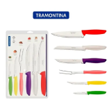 Jogo De Facas Cozinha Inox 6 Pçs Plenus 23498 Tramontina