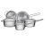 Jogo de Panelas com Fundo Triplo 5 Peças Tramontina Inox