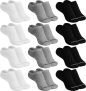 Kit 12 Pares Meia Invisível Mash Unissex Esportiva Active Algodão Sapatilha Cano Curto