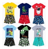 Kit 12 Peças Roupa Infantil Menino 6 Camisas + 6 Shorts