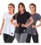 Kit 3 Blusas Dry Fit Tapa Bumbum Tecido Poliamida Retém Suor
