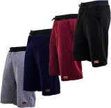 Kit 4 Bermudas Shorts Moletom Masculina Academia Dia a Dia By Zaroc