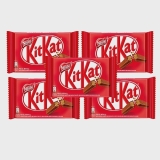 Kit 5 Chocolate Kit Kat Ao Leite 41,5g Nestlé