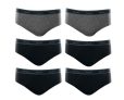 Kit 6 Cuecas Slip Mash Algodão Elástico Boxer Masculino Adulto