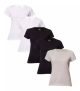 Kit Com 5 Camisetas Femininas Básicas Hering