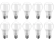 Kit Lâmpadas LED 10 Unidades Branca E27 9W – 6500K Elgin Bulbo A60