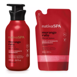 Kit Nativa Spa Morango: Loção Corporal 400ml + Refil 350ml