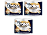 Kit Papel Toalha Folha Tripla Kitchen – Total Absorv 3 Pacotes com 2 Unidades Cada